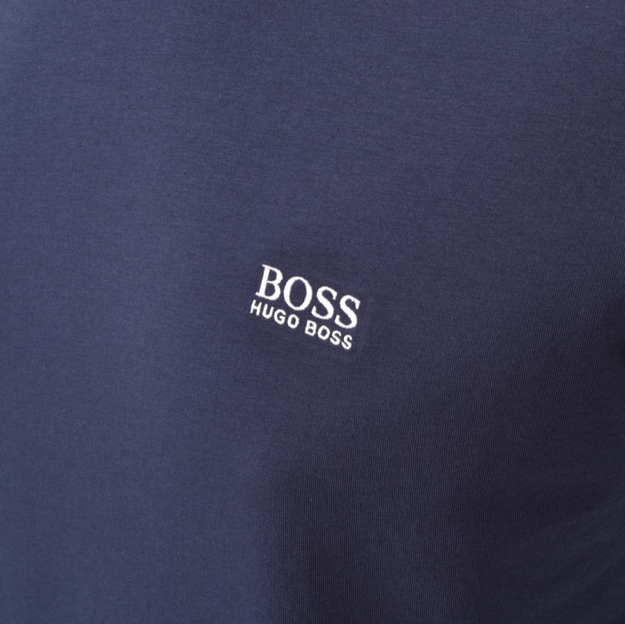 Alternative Image for ProductBOSS Hooded Long Sleeve T Shirt Navy3